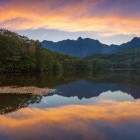 Lake near Togakushi Village in Japan