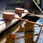 Water scoop for Matsumoto Shrine in Japan