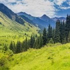 Karakol river valley in Kyrgyzstan
