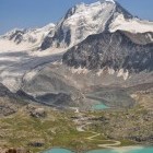 Tien Shan Mountain and lake in Kyrgyzstan