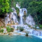Kuang Si Waterfall in Laos