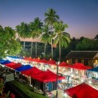 Night market at Luang Prabang in Laos