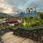 Village near Vang Vieng in Laos