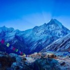 View from Annapurna Base Camp in Nepal.