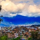 View over Kathmandu in Nepal