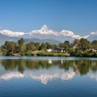 Phewa Lake in Pokhara, Nepal