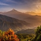 Sunrise over Annapurna in Nepal