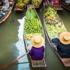 Floating market in Bangkok, Thailand