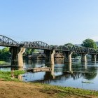 Kanchanburi Bridge on River Kwai in Thailand
