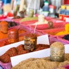 Spices in market in Tashkent, Uzbekistan