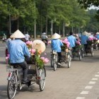 Cyclo tour in Hanoi, Vietnam