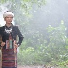 Woman from Black H'mong tribe in Vietnam
