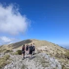 Group hiking to Mount Gjipali in Albania.