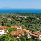 White washed houses & coastline in Vuno, Albania