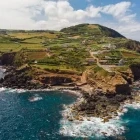 Aerial of Sao Jorge in the Azores