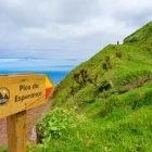 Sign to Pico da Esperança in the Azores