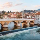 The Seher-cahaja Bridge in Sarajevo, Bosnia & Herzegovina