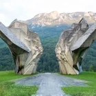 Tjentiste War Memorial in Sutjeska National Park, Bosnia & Herzegovina