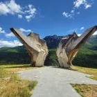 The Tjentište War Memorial in Sutjeska National Park, Bosnia & Herzegovina