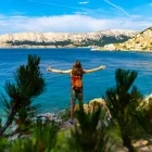 Hiker in Istria, Croatia