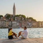 Couple at Rovinj in Croatia