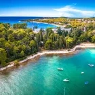 Beach at Rovinj in Croatia