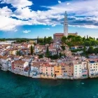 Panorama of Rovinj in Croatia