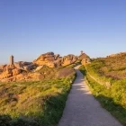 Trail along the Pink Granite Coast, Brittany, France
