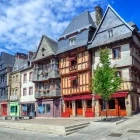 Architecture in Lannion, Brittany, France