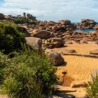 Mean Ruz Lighthouse, in Perros-Guirec, Brittany, France