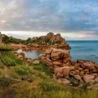 View on the trail from Perros-Guirec to Ploumanac'h, Brittany, France