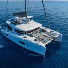 External view of the catamaran, in Greece