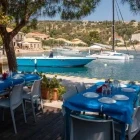 A Greek taverna by the coast