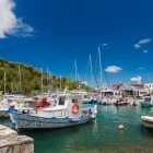 The harbour on Lefkada, Greece