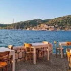 A restaurant overlooking the sea, in Ithaca, Greece
