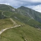 View of the Carnic Alps, towards Sillianer Mountain Refuge, Italy