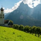 The church at Lago di Braies, Italy