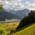 View over Toblach, Italy