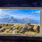 Window of a military bunker in Italy