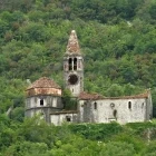 Image of the ruins of the abandoned Catholic Church Stara Zupna Crkva, on mount Vrmac.