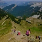 Hikers in Popadija, Montenegro
