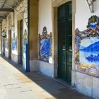 A platform at Pinhão Train Station, Portugal