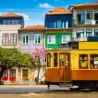 A tram in Porto, Portugal