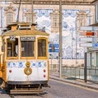 A tram in Porto, Portugal