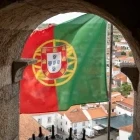 The Portuguese flag flying