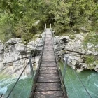A bridge over the Soča River in Slovenia