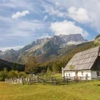 Hut in Zadnja Trenta Valley, Slovenia