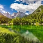 The landscape in the Slovenian Alps
