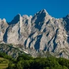 View of the mountain peaks of Picos de Europa in Spring, Spain.