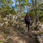 Walking to the viewpoint on Orno Island in the Stockholm Archipelago, Sweden.